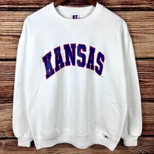 Vintage 1990s University of Kansas Jayhawks Russell Athletic Crewneck